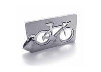Pendentif bicyclette en acier inoxydable hypoallergénique