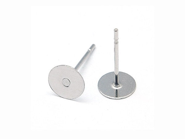50 Stainless steel earring posts - Bulk price