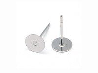 50 Stainless steel earring posts - Bulk price