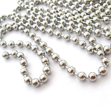 1 Big Stainless Steel Ball Chain 4mm - 2 meters