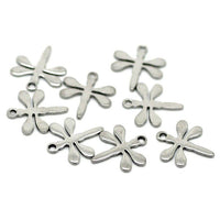 5 Dragongly charms stainless steel hypoallergenic charms