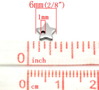 10 Tiny star charms stainless steel hypoallergenic charms