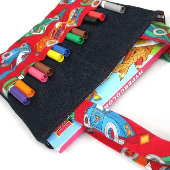 DIY Markers Bag Sewing Pattern - Art bag for children tutorial PDF download ePattern