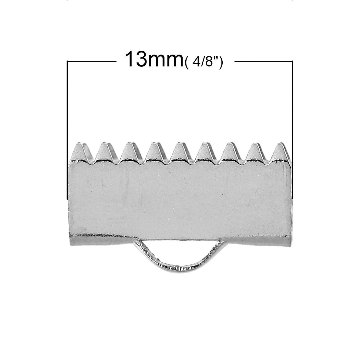 10 fermoirs griffes en acier inoxydable 7, 10 or 13mm