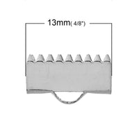 10 fermoirs griffes en acier inoxydable 7, 10 or 13mm