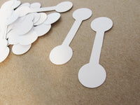 Jewelry price labels - Blank price marking white sticker tags - Set of 50