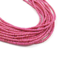 Petites perles de bois de coco de 3mm, Couleur au choix